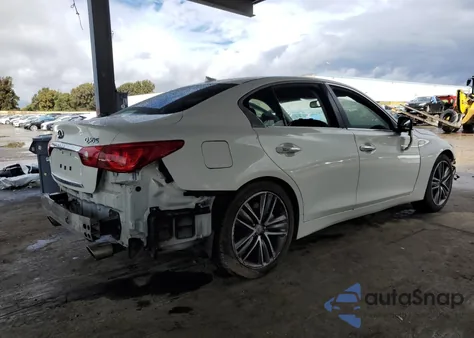 2014 Infiniti Q50 Hybrid Premium from USA, damaged, VIN JN1AV7APXEM692054